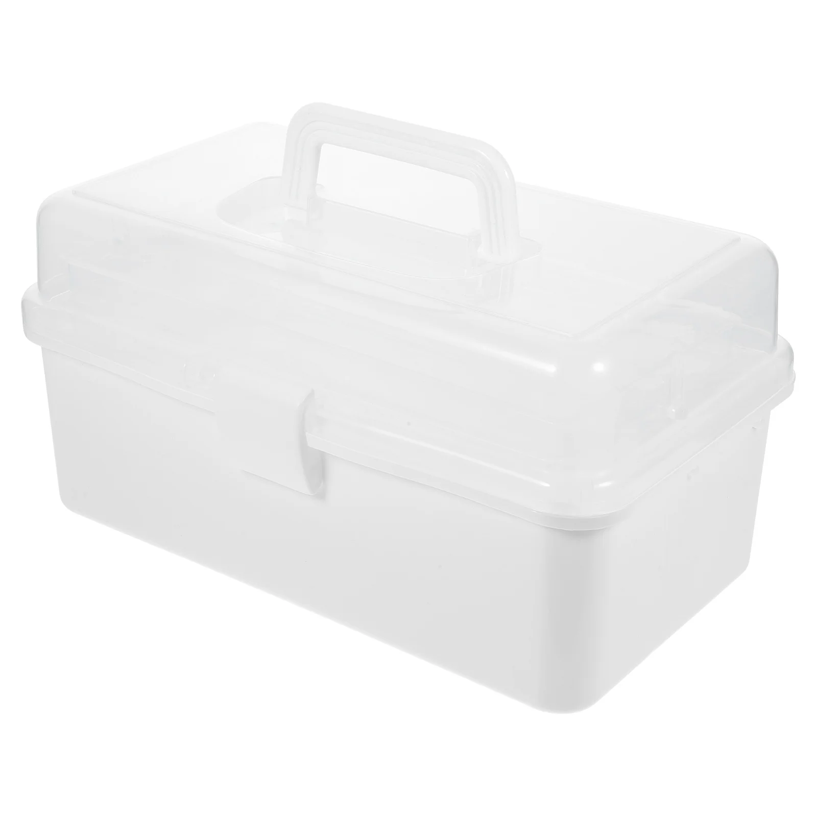 

Portable Three-layer Medicine Box Sewing Organizer Thread Needle Container Desktop Storage Case