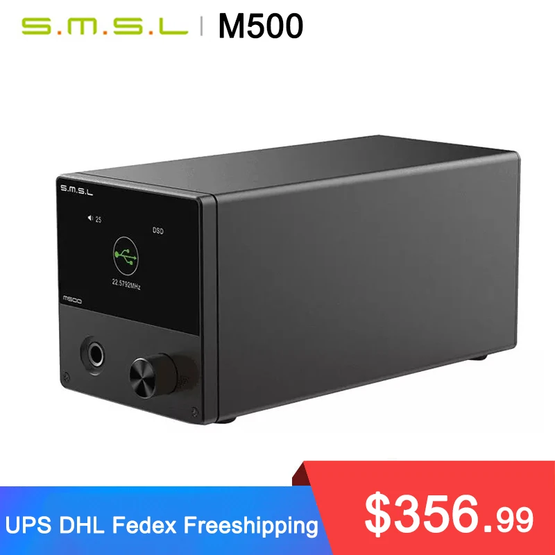 SMSL M500 MQA DAC усилитель для наушников ES9038PRO ES9311 XMOS XU-208 32bit 768kHz DSD512 Hi-Res аудио домашний |