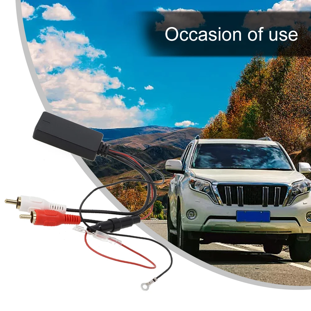 Stereo Audio Cable Adapter 2rca Connector Music Aux Existing Cd Changer Can Still Be Used Black Abs Adapter