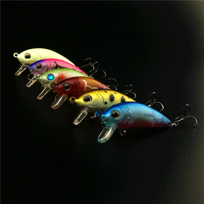 

6.5cm 7.5g Hard Crankbait Minnow 3D Eyes Topwater Floating Wobblers Fishing Hard Lure Artificial Baits Pike Carp Lures Peche