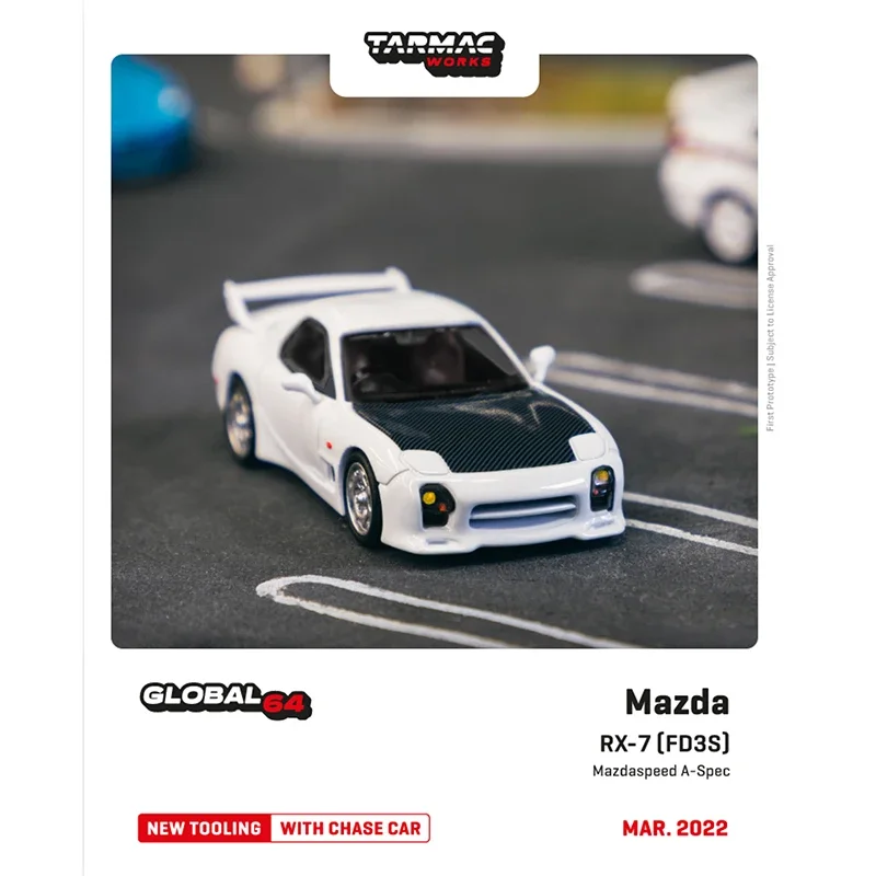 Tarmac работает с моделями автомобиля RX-7 (FD3S) Mazdaspeed A-Spec литые автомобили 1/64
