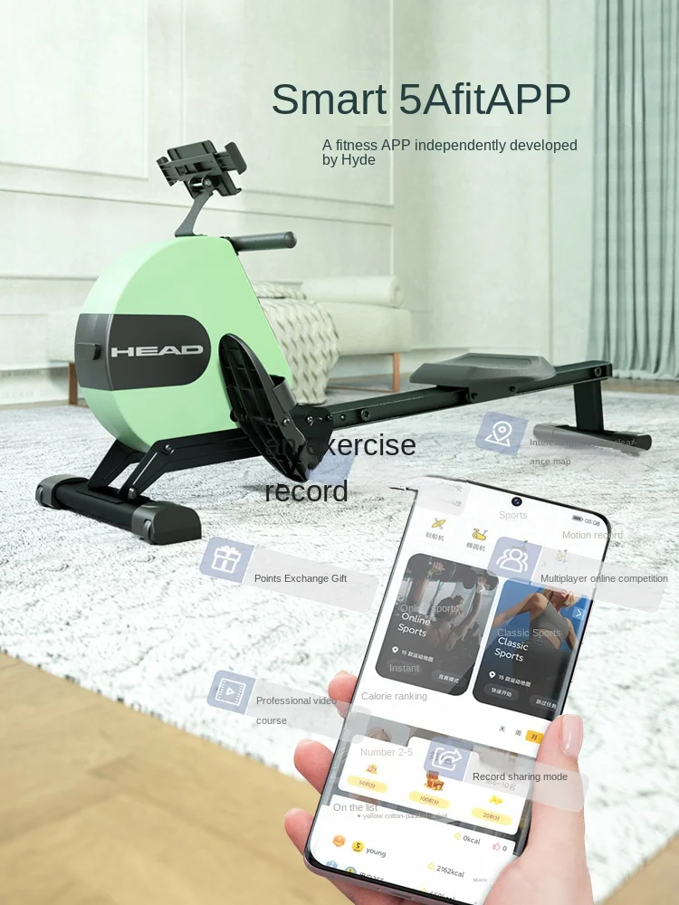 Yjq гребной тренажер с магнитным сопротивлением для дома фитнеса аэробики