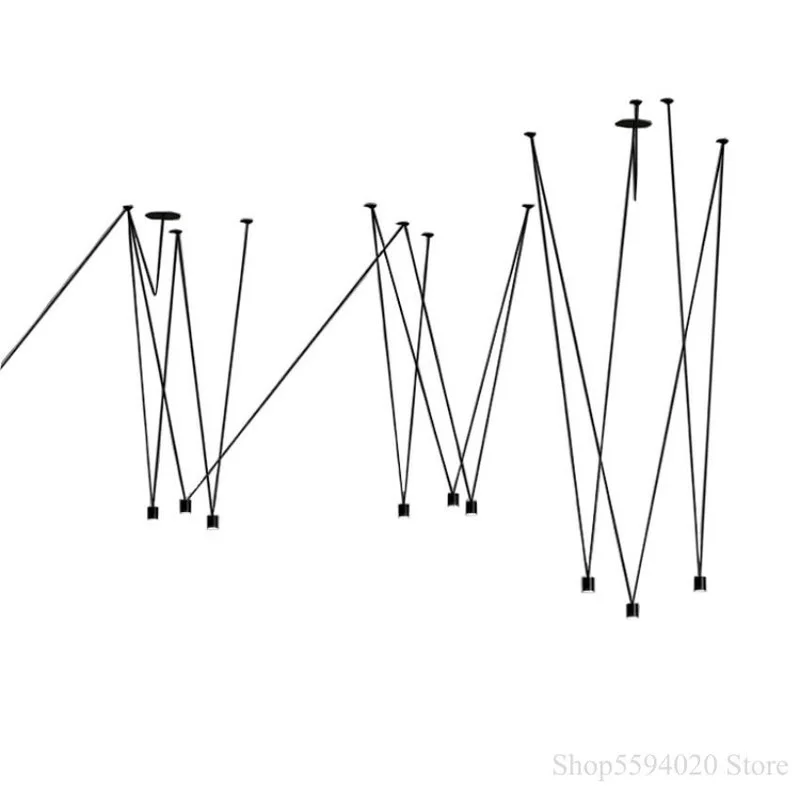 

Modern DIY Line Geometric Pendant Light Vintage Match for Living Room Dining Room Pendant Lights Kitchen Kitchen Lights Hanging