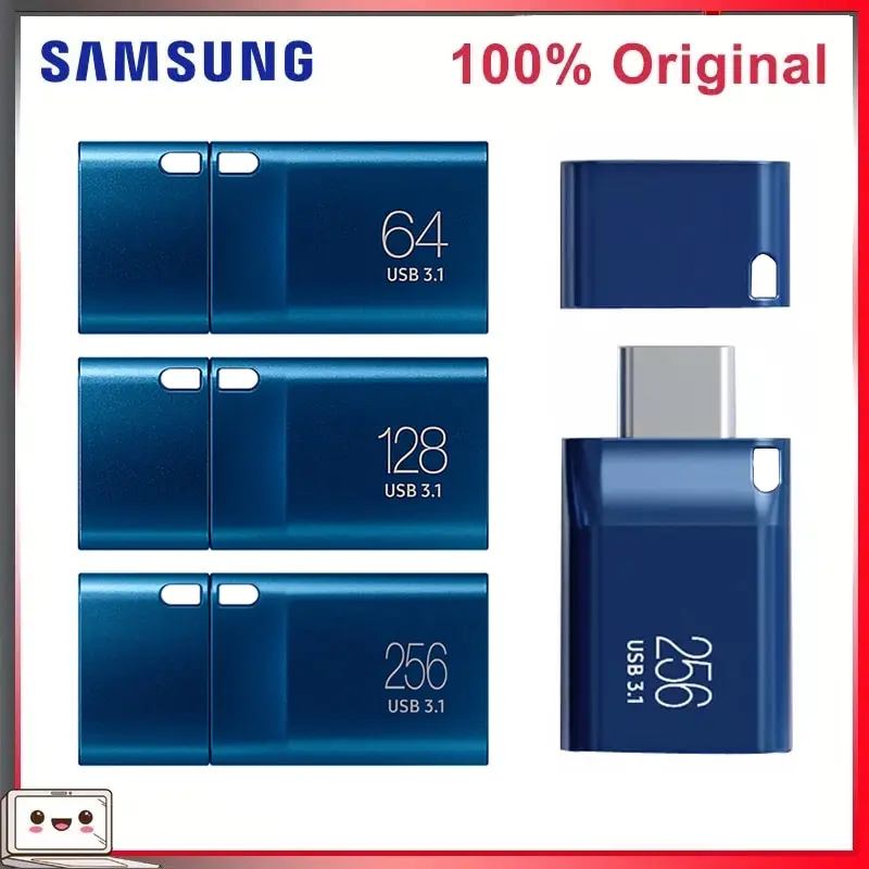 Фото Высокоскоростная флеш-память SAMSUNG Type-C USB 3.1 256 ГБ 128 ГБ 64 ГБ 400 МБ/с для ПК, ноутбуков, смартфонов, планшетов №3