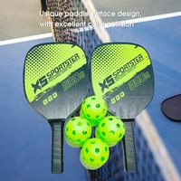 1 set funny green high strength durable wooden pickleball racquet for outdoor wooden pickleball racquet pickleball racket