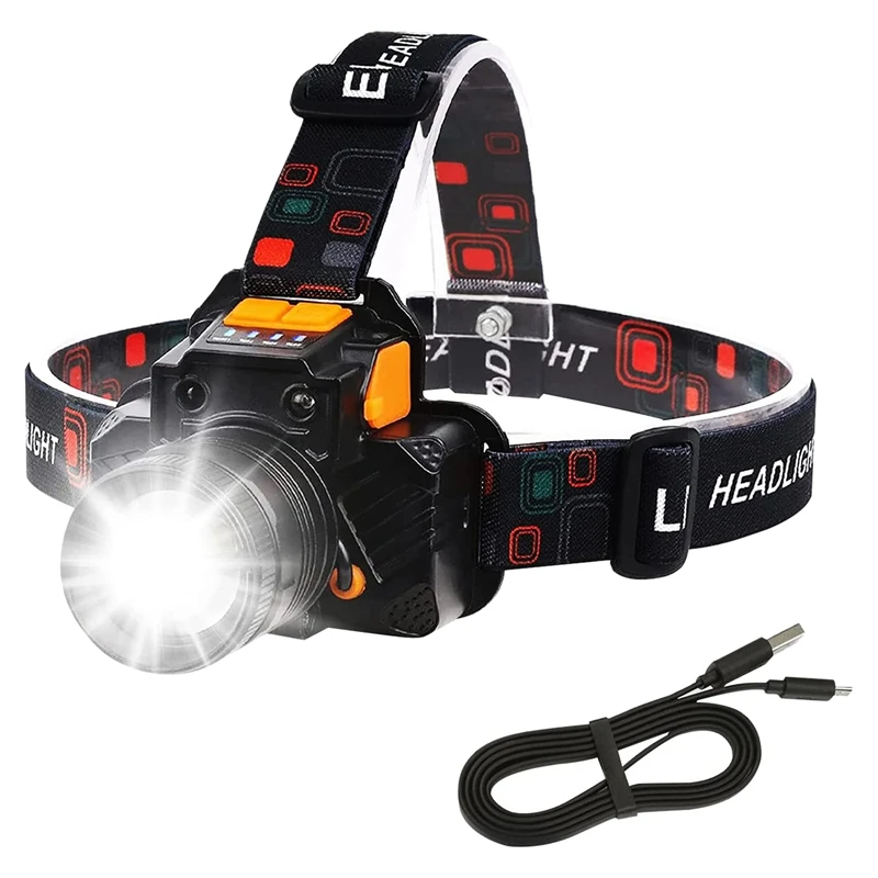 

LED Head Torch 90°Rotating Head Light Lamp Waterproof Head Torches For Camping Running Cycling Fishing