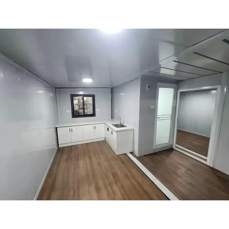 20-футовый расширяемый домик-контейнер для жилых помещений с двумя спальнями