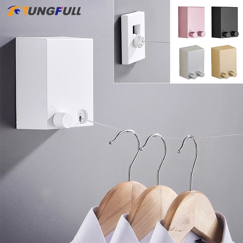 

Выдвижная вешалка для одежды, невидимая сушилка для одежды из нержавеющей стали, уличная вешалка для одежды, волшебная сушилка, сушилка для ...