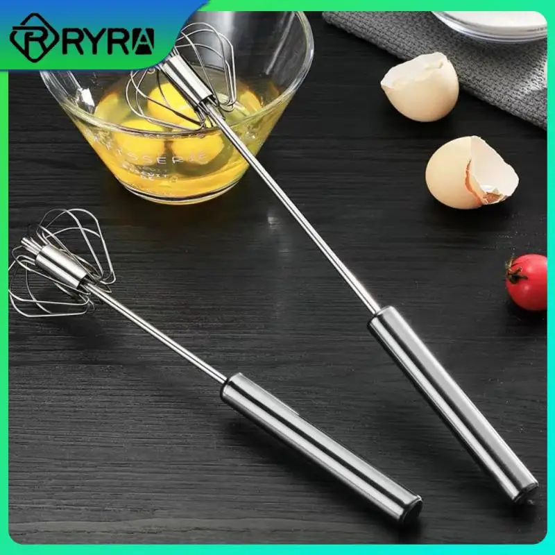 

Household Manual Mixer Rotating Whisk Semi-automatic Self Turning Egg Beater Kitchen Accessories Tools Suitable Cream Utensil