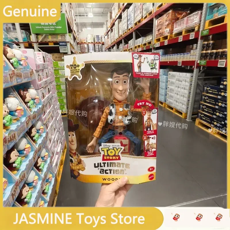 Фото В наличии: Коллекционная фигурка Disney Toy Story в стиле ретро, реалистичная модель Базза Лайтера и Вуди, активирующаяся звуком, идеальный подарок для коллекционеров. №5