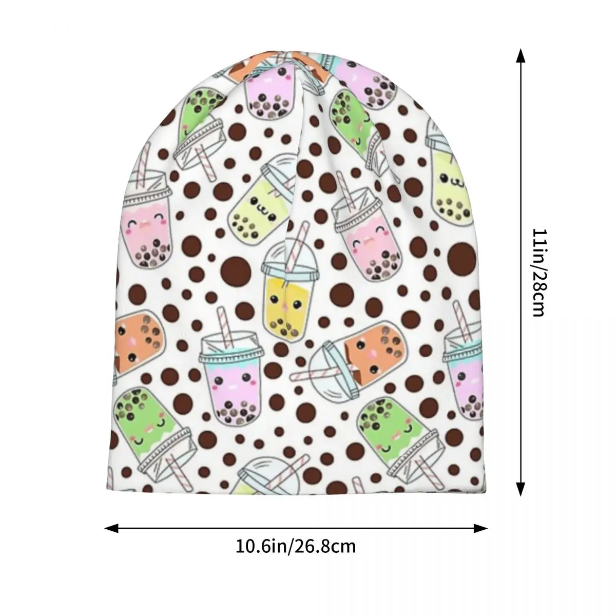 Yummy Bobba Bubble Tea теплая вязаная шапка модная шапка-капот осенне-зимняя уличная шапки