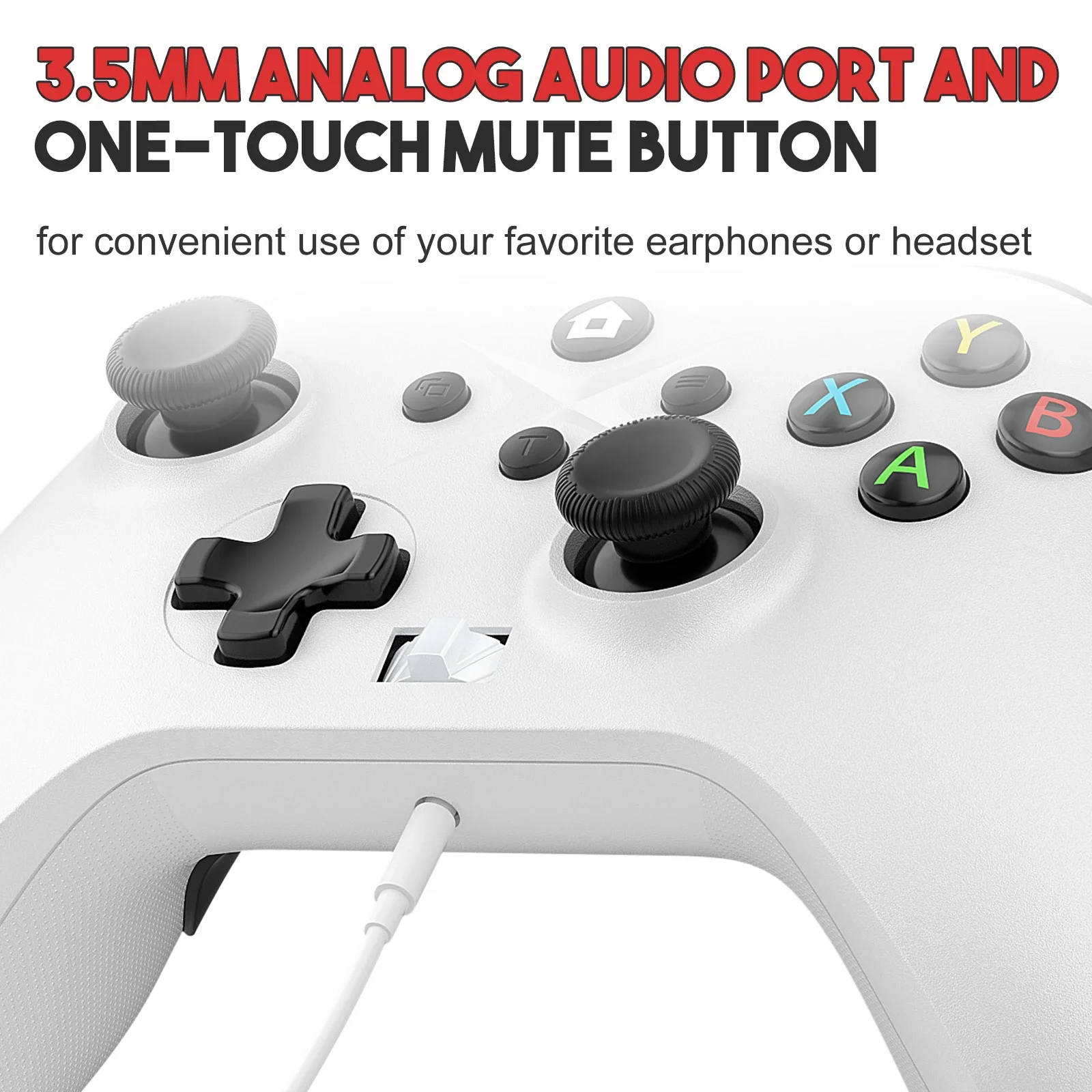 Фото Беспроводной геймпад 2,4G для Xbox ONE/Slim/Series S/X, консольный ПК, джойстик, джойстик с программируемой 6-осевой гироскопической функцией Turbo №5