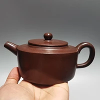 6 chinese yixing zisha pottery cylinder shape kettle teapot flagon downhill mud gather fortune office ornaments town house