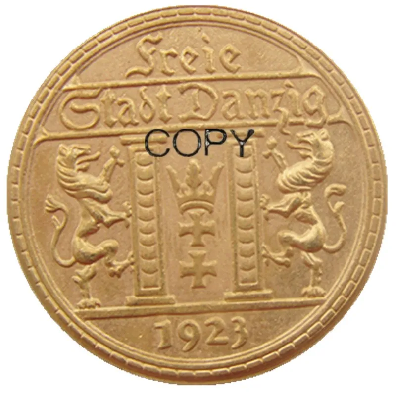 

25 польская позолоченная копировальная монета Gulden 1923