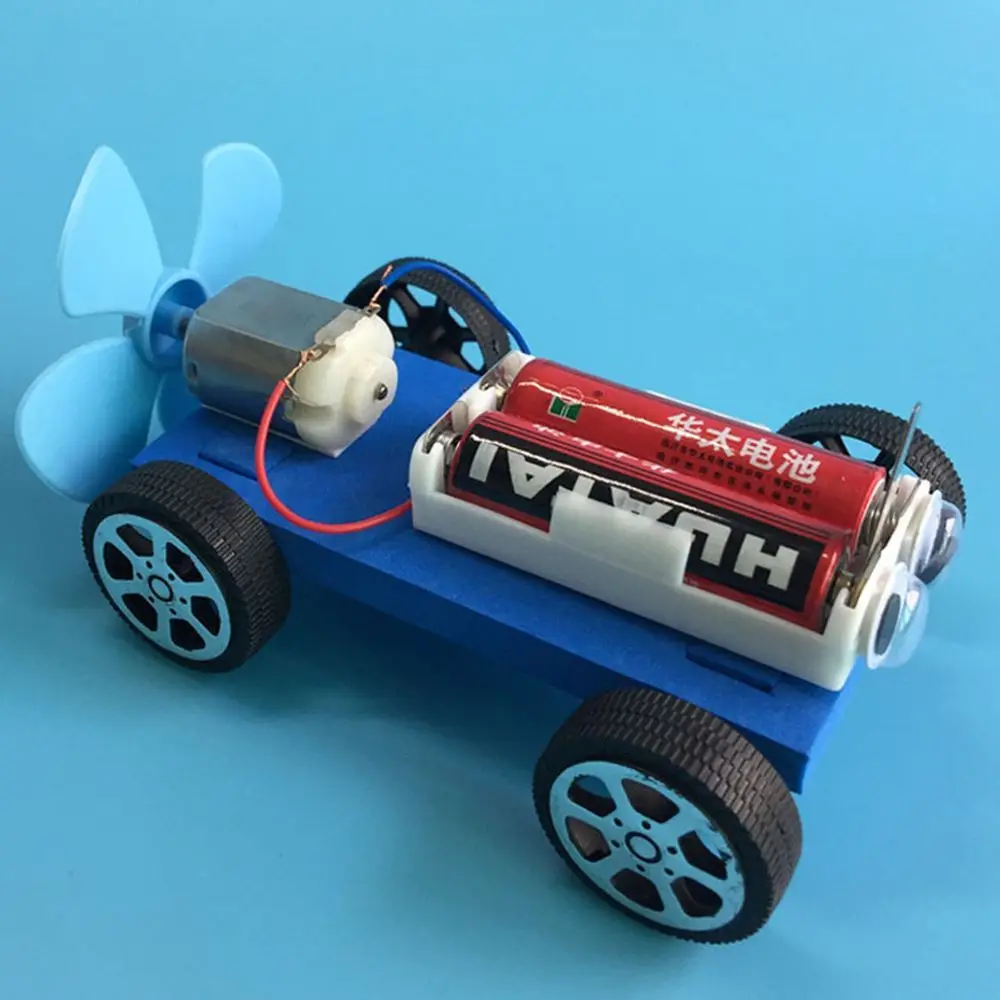 

Experiment Assembly DIY Kit Hand-operated Handmade Toy Model Toy Air Power Car Model