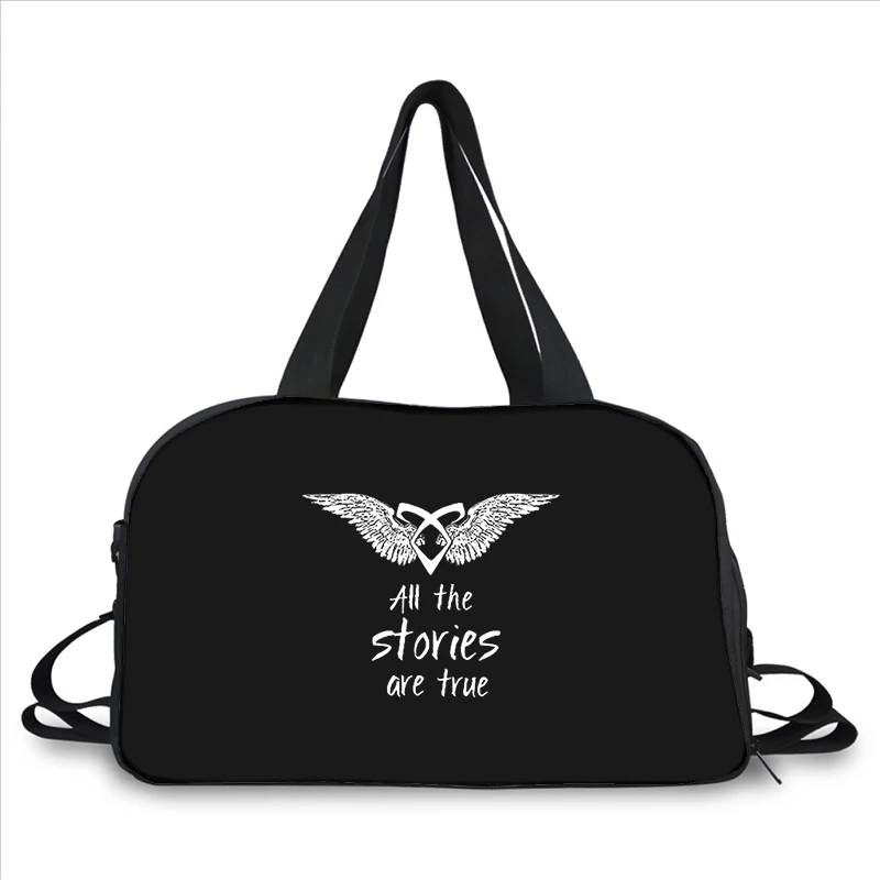 Shadowhunters 3D printing fashion trend portable large capacity multi-function messenger bag travel bag