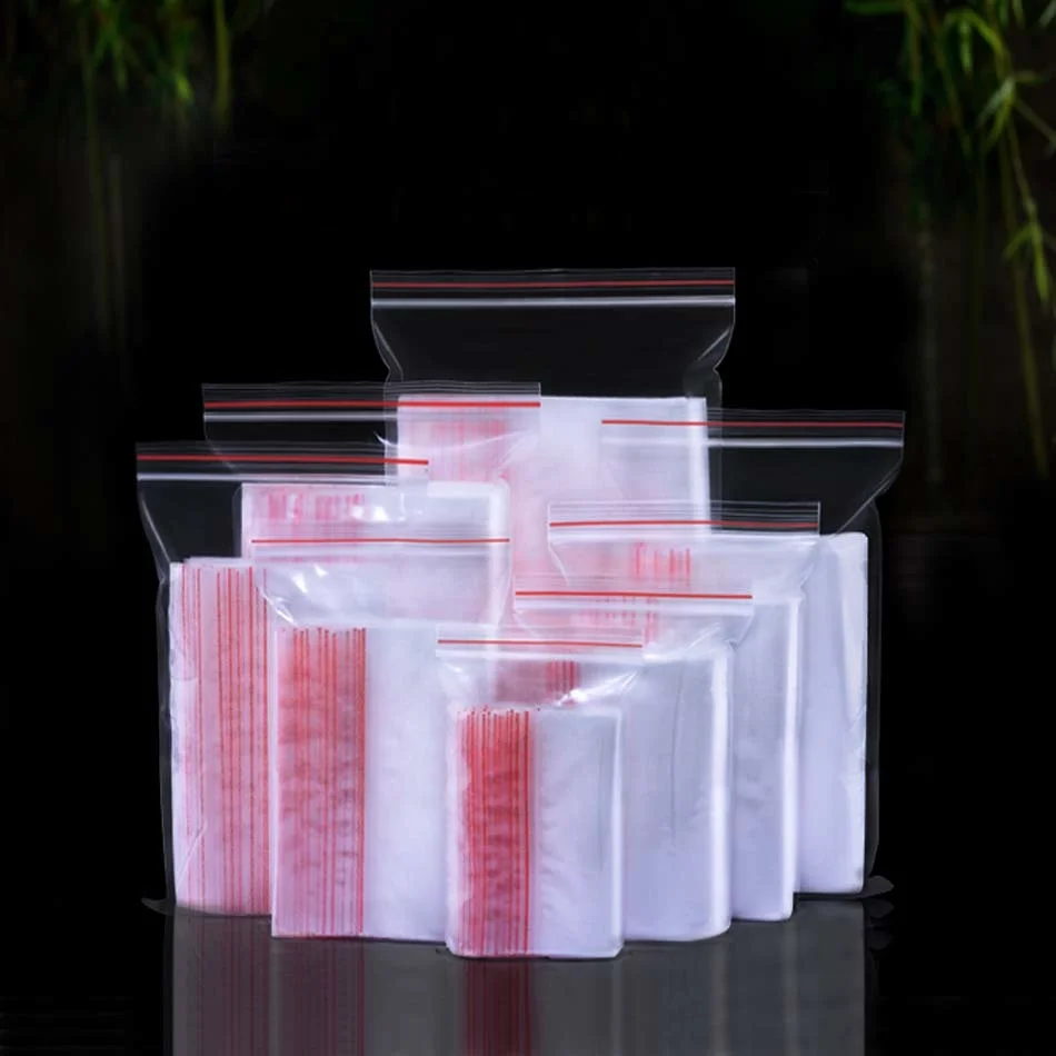 

Resealable Wire 5/7/9/11/12 Clear Wire PE Bags Ziplock Auto Seal Food Grade Storage Bags
