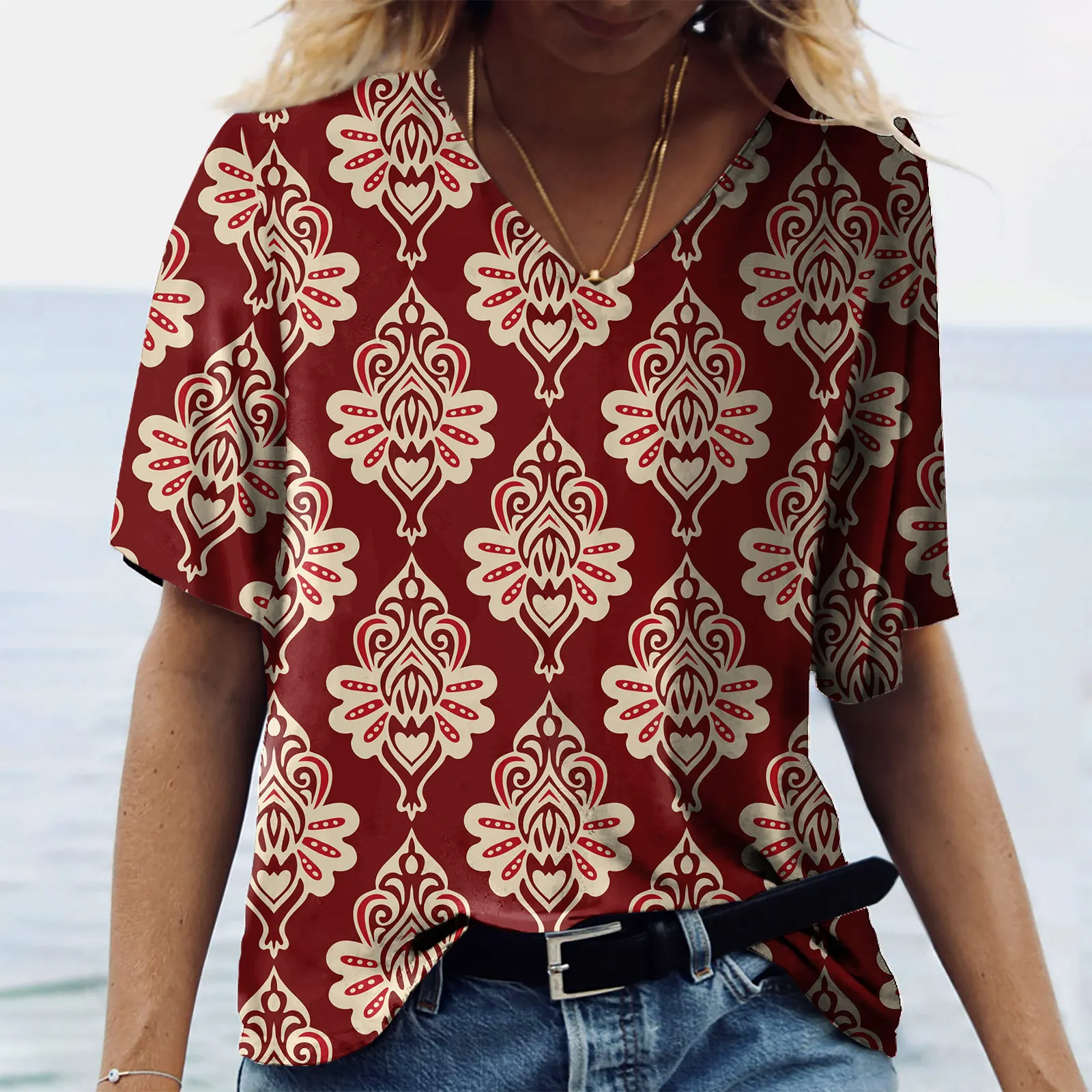 

Vintage Women T-shirt Minimalist Style3d Print Streetwear Fashion Harajuku Women Oversized Short Sleeve Tshirt Casual Girls Top