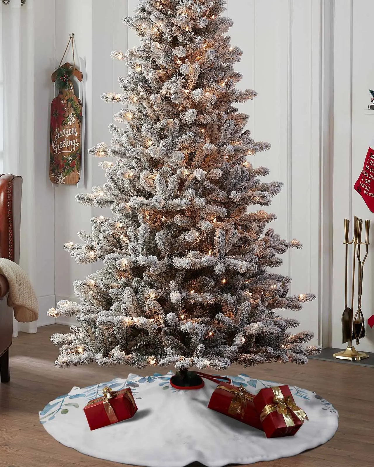 Эвкалипт с голубыми листьями растение Рождественская елка креативное украшение