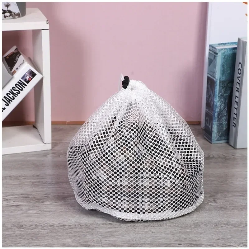 

Foldable Basket Washing Accessories Organizer Mesh Fine Bag Travel Clothes Machines Dirty Shoes Net Bra Bags Laundry Woman Care