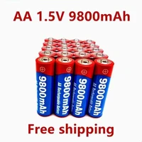 2022 new420pcslot brand aa rechargeable battery 9800mah 1 5v new alkaline rechargeable batery for led light toy mp3