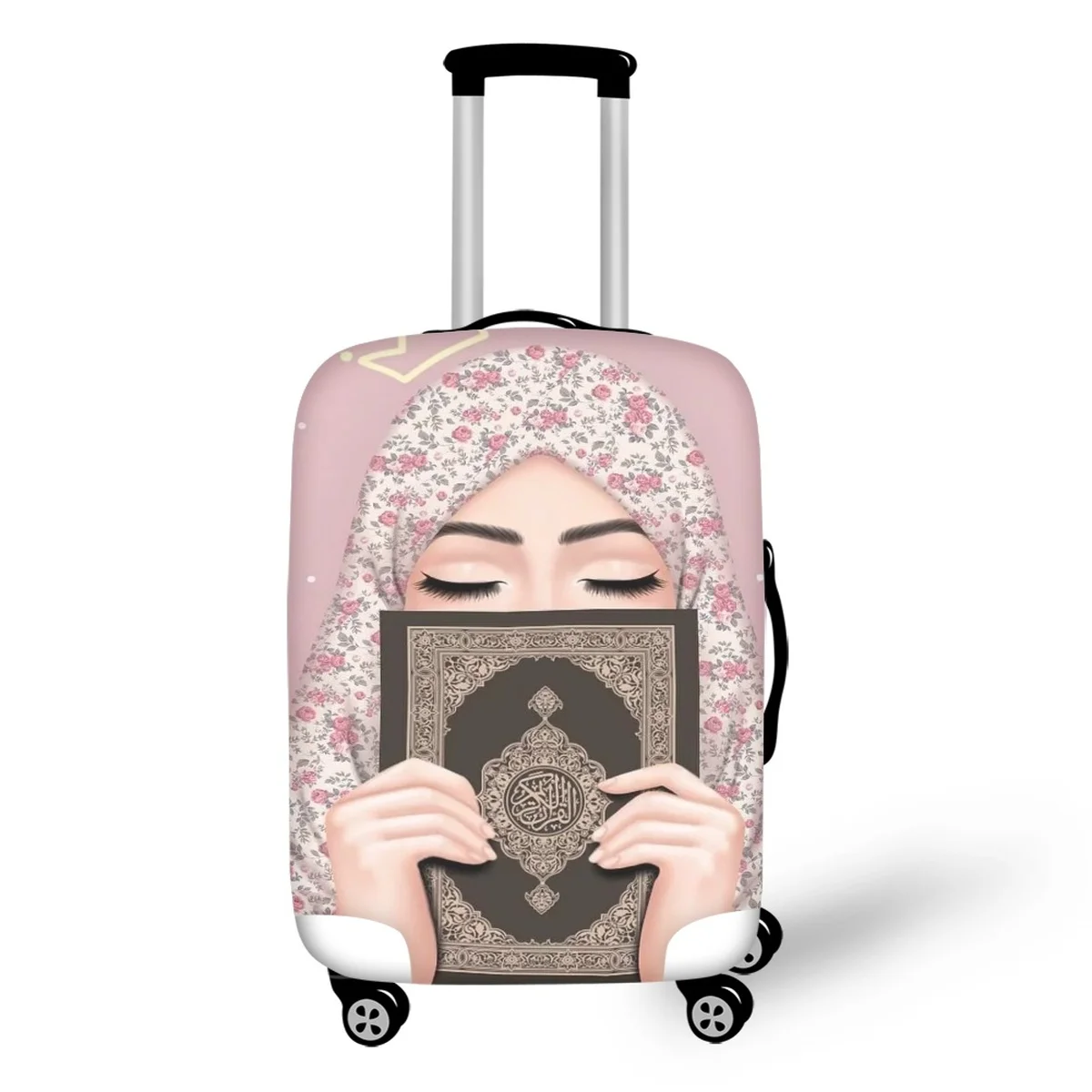 

Чемодан на молнии для путешествий, с рисунком лица