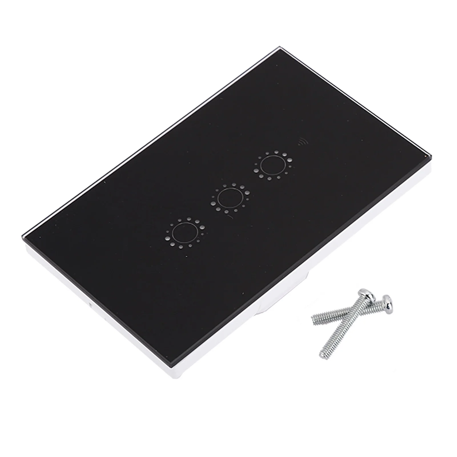 1/2/3 Gang Smart WIFI Wireless Touch Switch Panel US Standard Switch Remote APP Control(Black) Touch Touch Touch Touch Touch