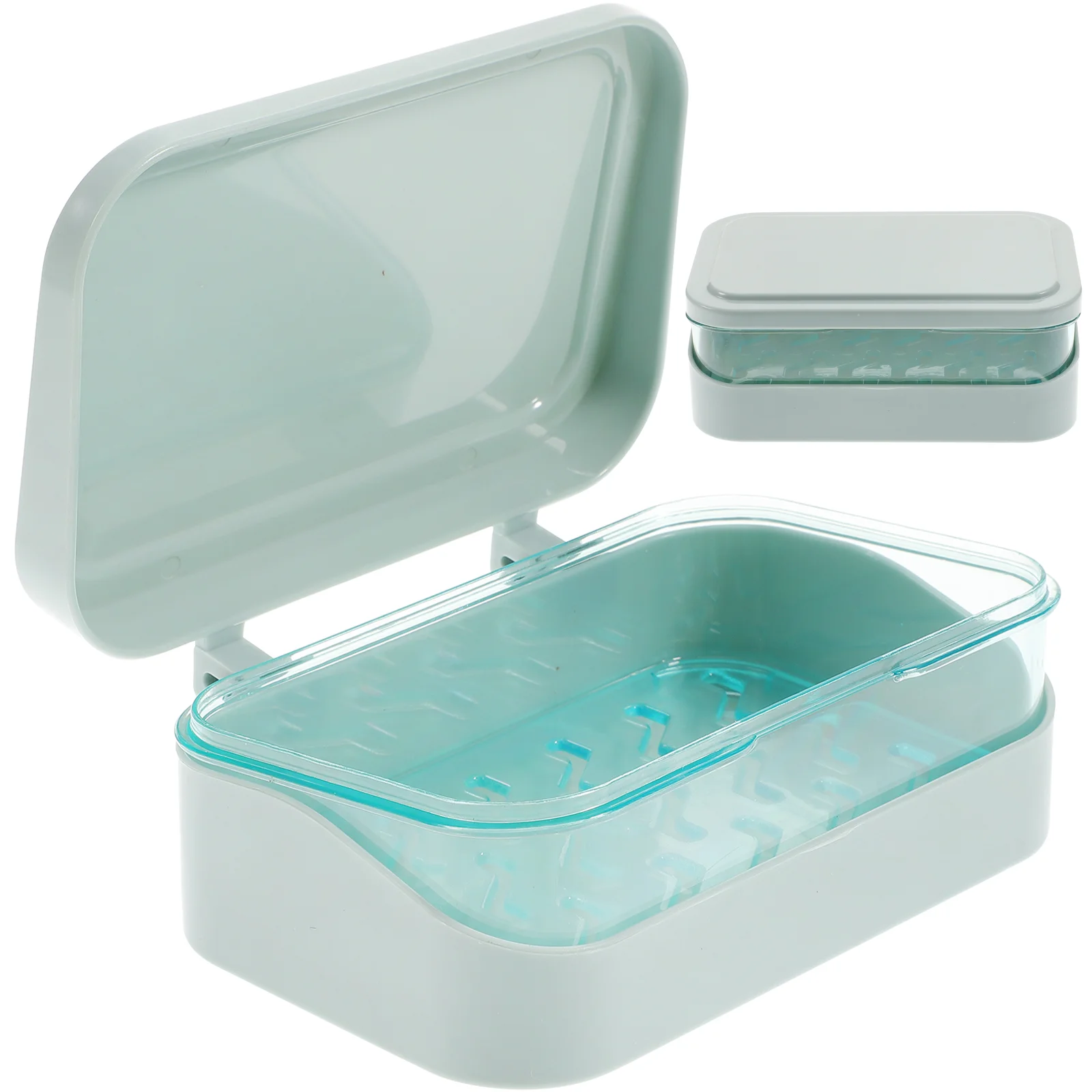 

Soap Holder Bar Shower Dish Travel Case Container Bathroom Plastic Rack Box Portable Draining Saver Tray Savers Kitchen Drainer