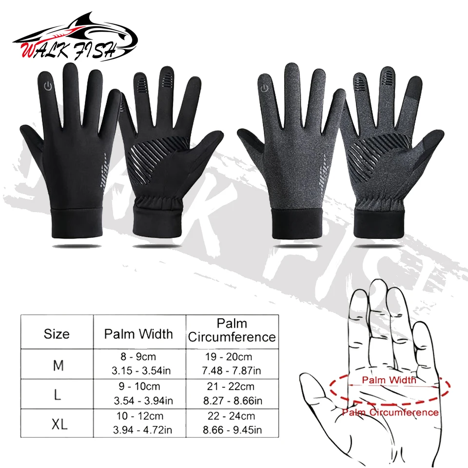 1 Пара Унисекс Зимних Перчаток Для Рыбалки Совместимые С Сенсорным Экраном