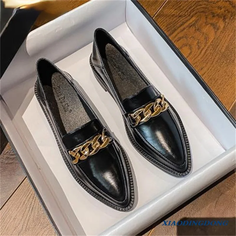 

Small leather shoes, women's shoes, British style, all-match explosion autumn and winter shoes, women's single shoes, loafers 42