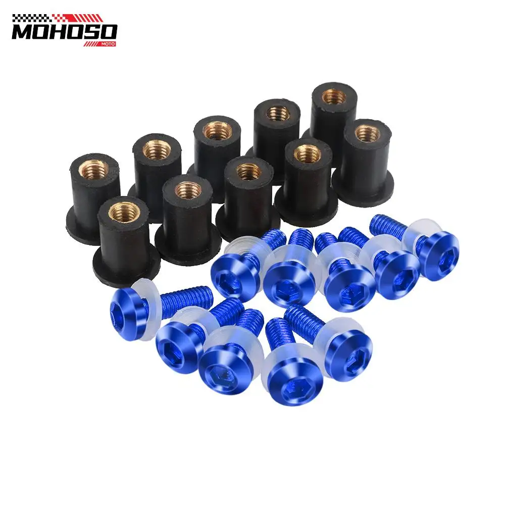 

M5 Windshield Wind Deflectors Bolts For Yamaha YZF R25 R3 YZF-R1 R1 R125 YZF-R6 R6 YZF600R YZF750R YZF1000 THUNDERACE YZF1000R