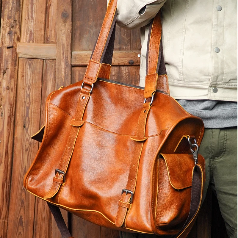 

Vegetable Tanned Shoulder Messenger Bag