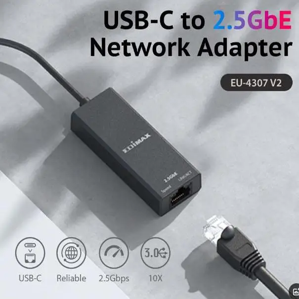 Конвертер USB Type-C в 2 5G Gigabit Ethernet
