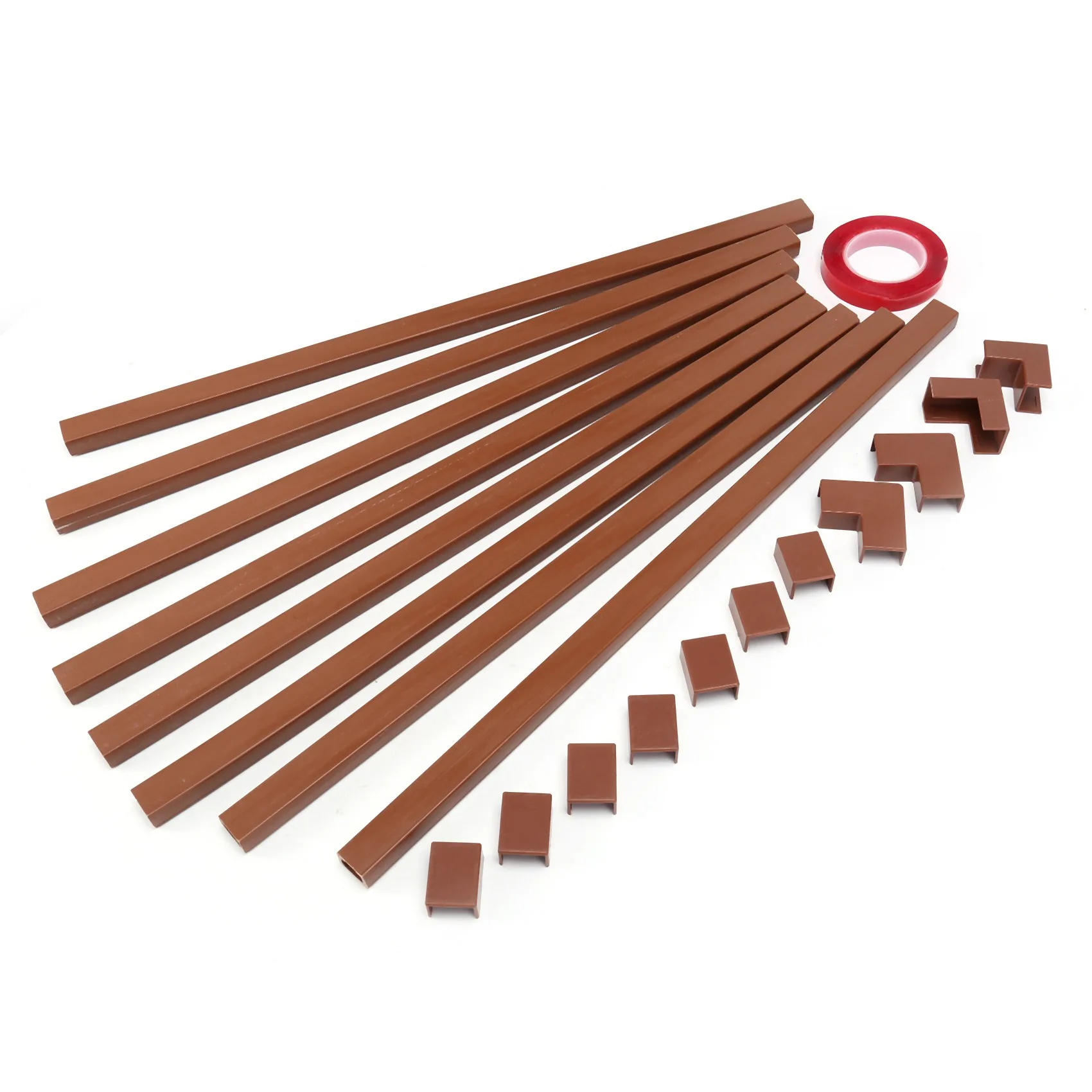 

Одношнуровый канальный кабель, консилер, оболочка шнура, система управления настенным кабелем, 125 дюймовый Кабель, комплект Hider Raceway (коричневый)