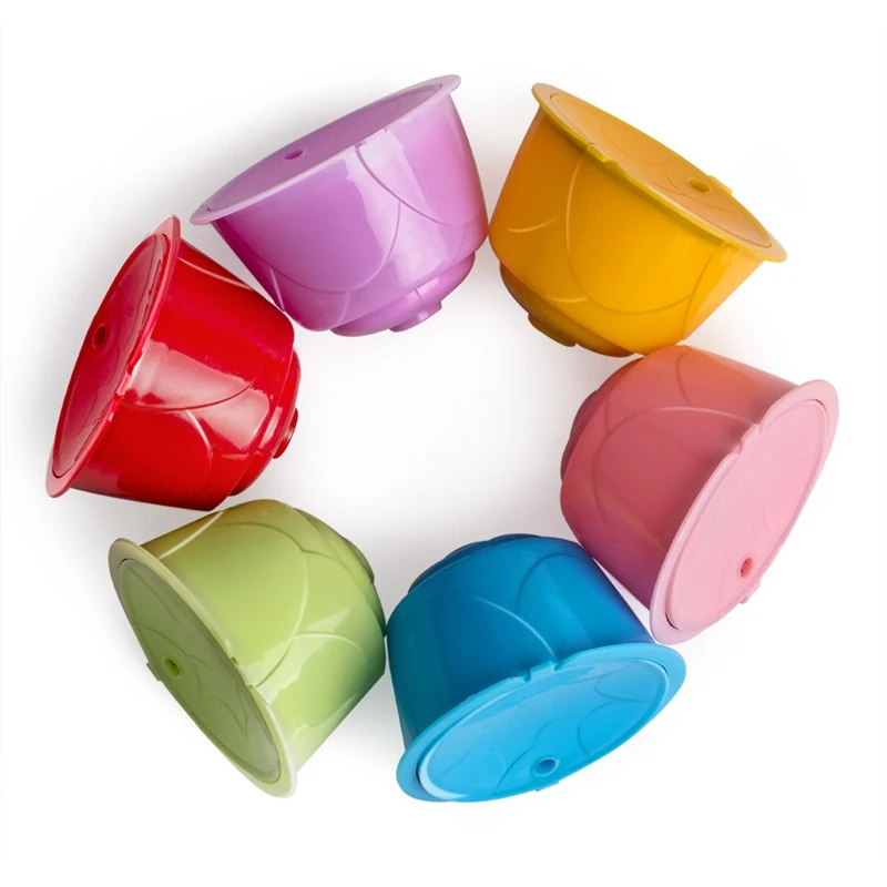 Coffee Capsules Refillable Pods Reusable Universal Filter With Spoon Brush For Dolce Gusto