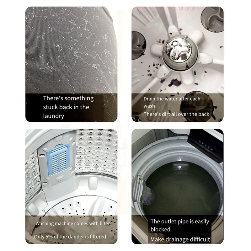 Мешок-фильтр для волос ловушка ворса стиральной машины многоразовая мытья