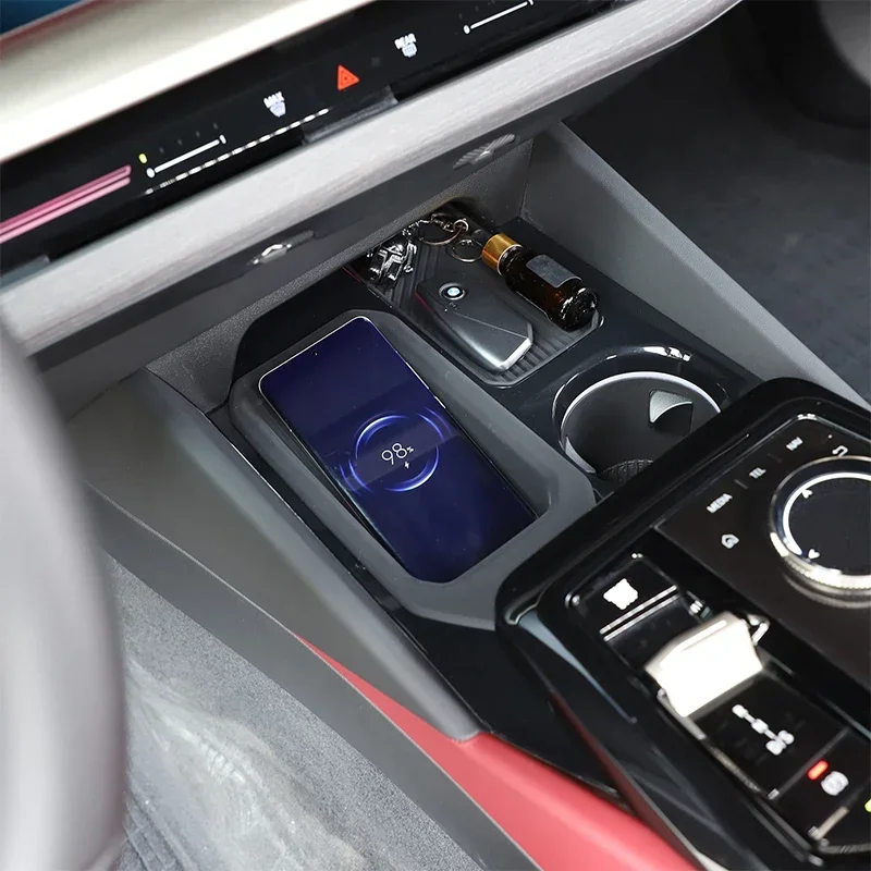 Для BMW 5 серии G60 2024 силикагель черный автомобильный центральный контроль