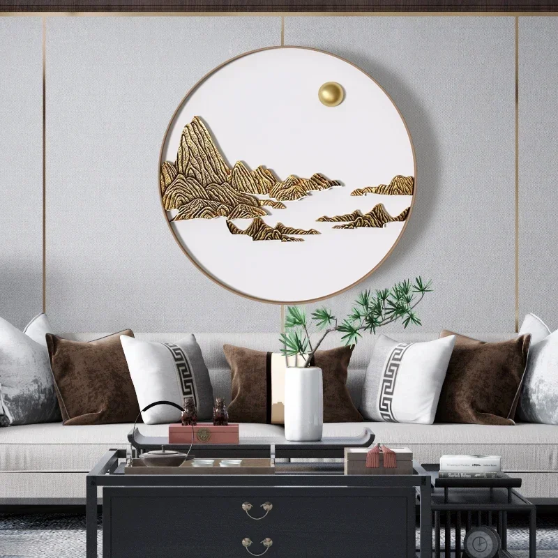 Роскошное железное украшение для гостиной дивана фон декоративная подвеска