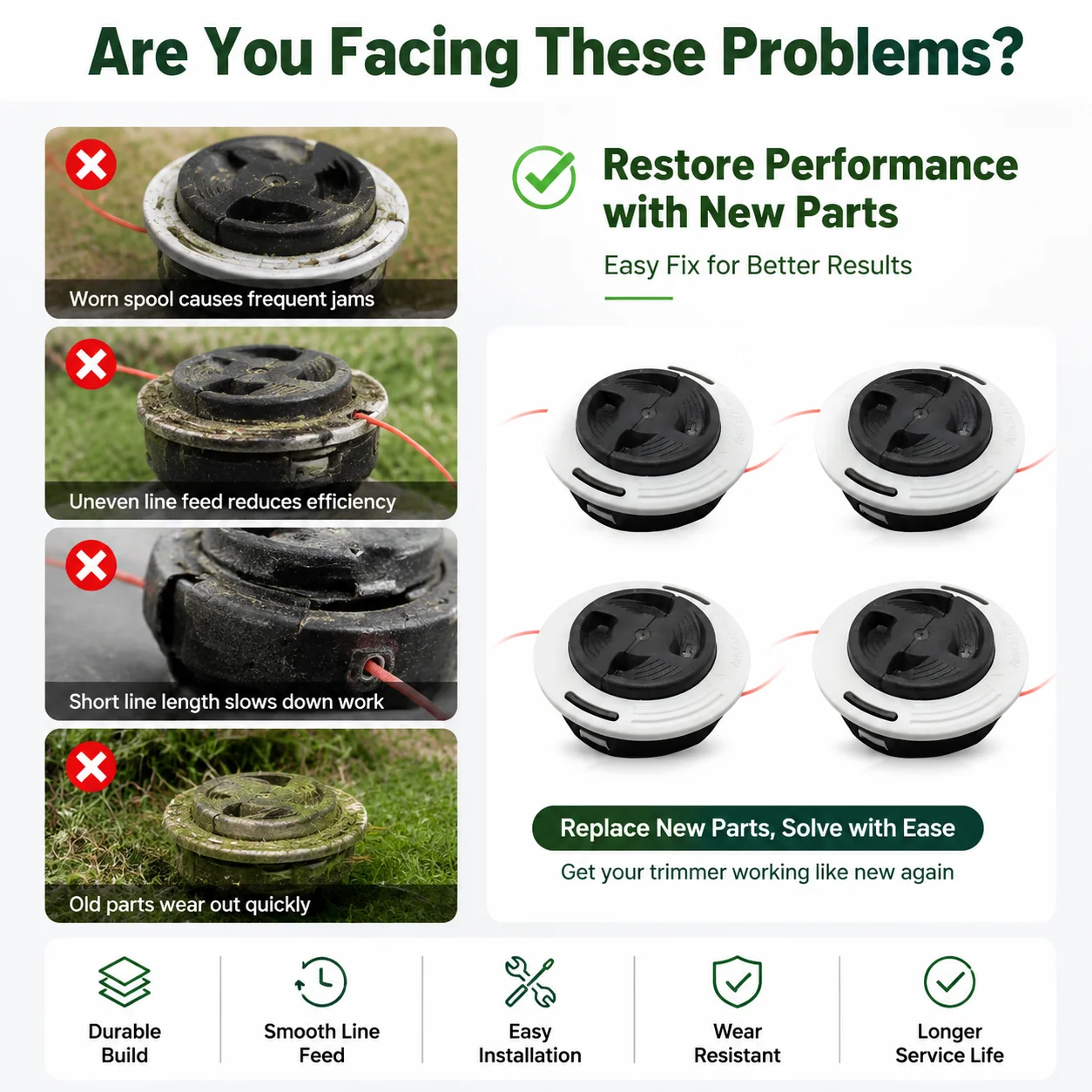 Фото Головка триммера C26-2 для Stihl FS70R FS87 FS89 FS90R/91R/94R FS100RX FS111 FS120 FS130 FS240 FR130, 4 шт., замена 4002-710-2169 №1
