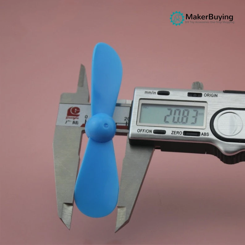 

87mm two-blade propeller fan blade soft fan blade 1.5/2.0mm dual-purpose hole soft paddle blue