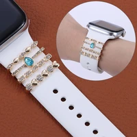 creative bracelet diamond nails decorative ring watch band ornament wristbelt charms strap accessories