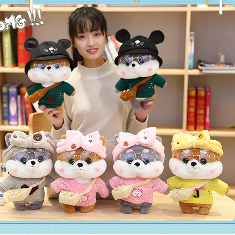

New 30Cm Kawaii Shiba Inu Plush Toys Anime Dress Up Shiba Inu Dolls Soft Stuffed Toys For Boys Girls Gifts