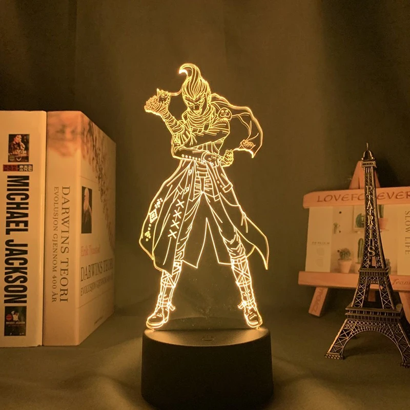 

Danganronpa Tanaka Gandamu 3d led lamp for bedroom night lights figure avatar room decor Decoration Valentine's Day cute gift