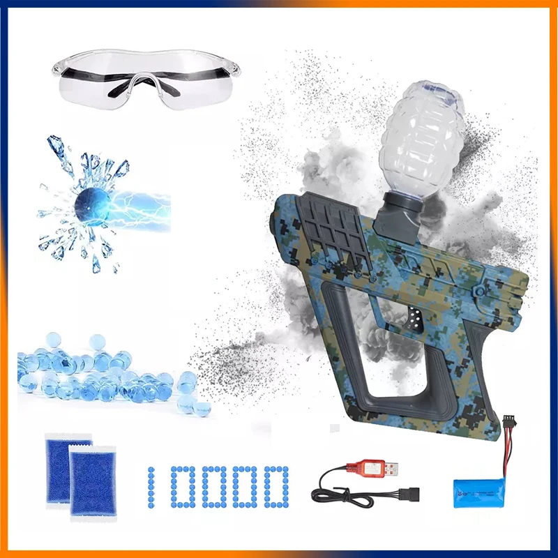

Электрический пистолет-бластер с водяными бусинами для стрельбы, игрушечный пистолет CS для игр на свежем воздухе, подарки для мальчиков-под...