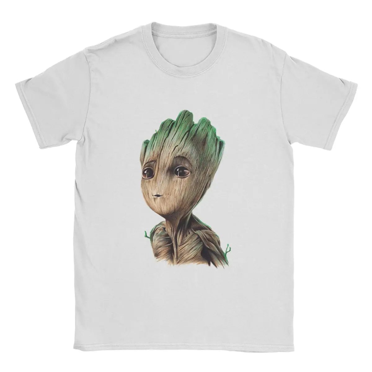 Marvel Baby Groot T-Shirt Men Leisure Cotton Tees Crew Neck Short Sleeve T Shirt Gift Idea Clothing