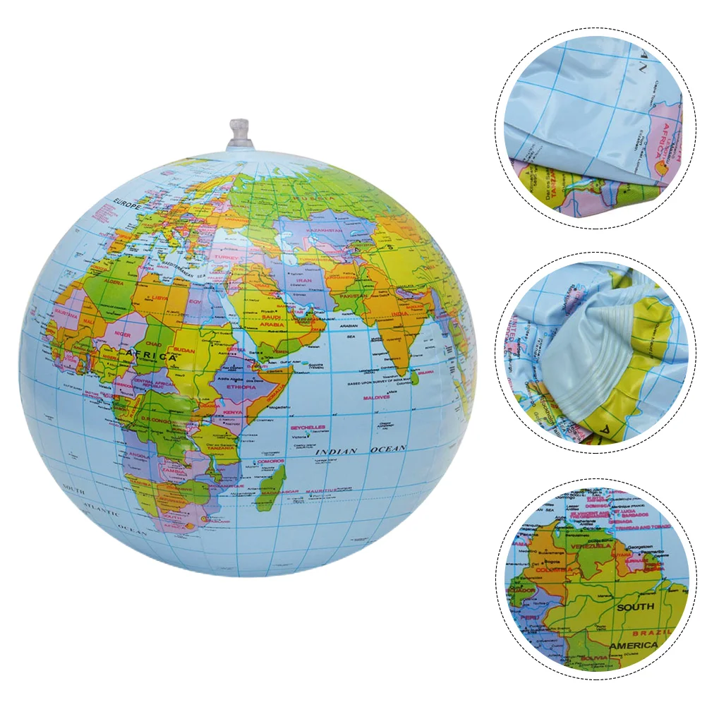 

Globe Inflatable Ball Beach World Earth Blow Up Balls Pool Dolls Globes Swimming Toys Water The Summer Shaped Map Mini Outdoor