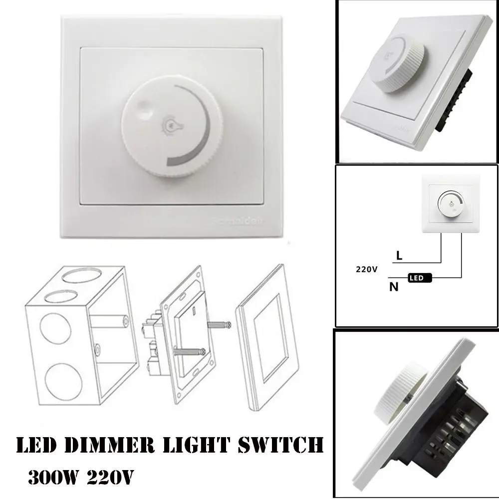 

Лидер продаж, качественные аксессуары для освесветильник, 220 В для диммирусветильник щения, светодиодный диммер, переключатель света, белые...