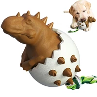dog chew toys for aggressive chewers dinosaur egg dog interactive toys dog toys for small and medium dogs to clean teeth and