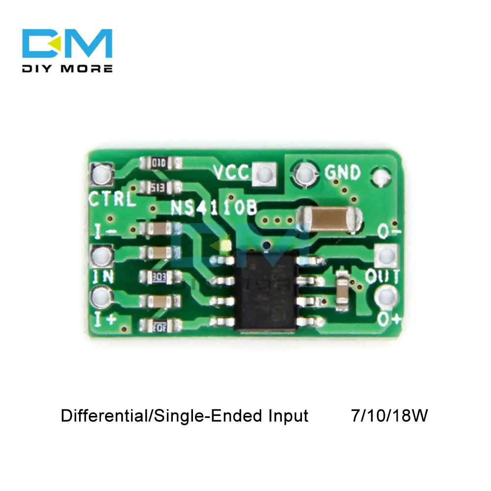 

Плата дифференциального усилителя мощности 18 Вт, цифровой усилитель мощности класса D/AB, NS4110B, напряжение 6-14 в