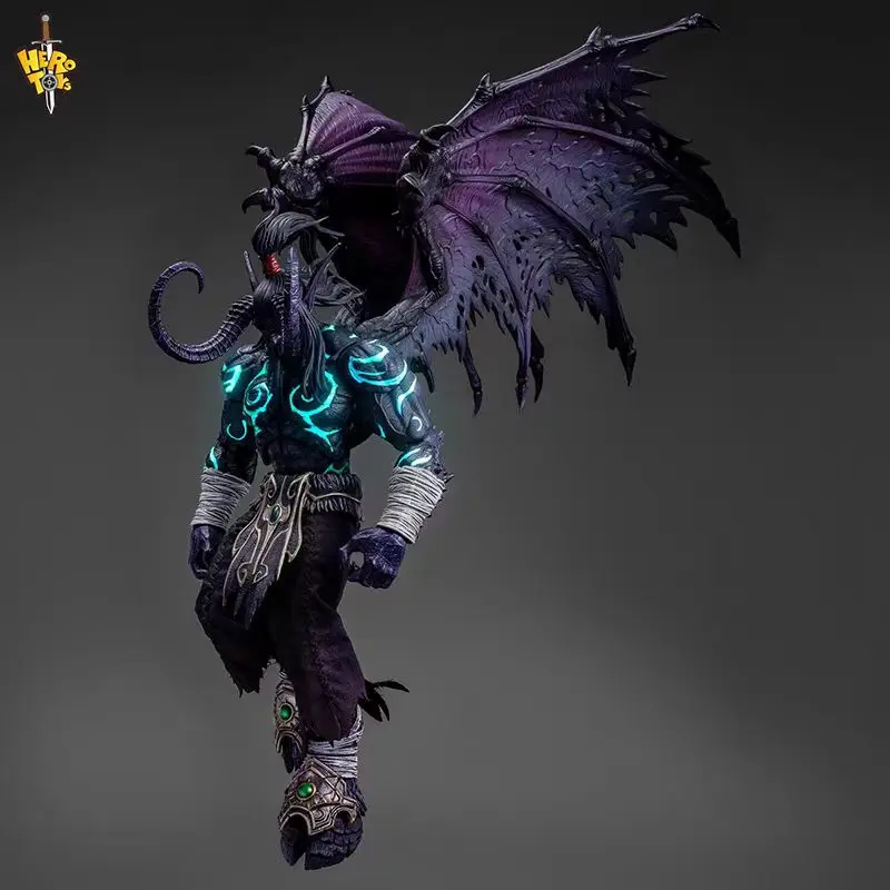 В наличии Hero Toys World of Warcraft Demon Hunter Orc Illidan Stormrage масштаб 1/10 аниме фигурки подвижная